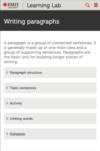 Learning Lab modile content