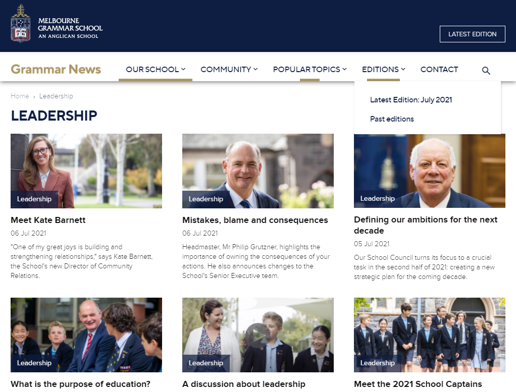 Grammar News Tags Leadership